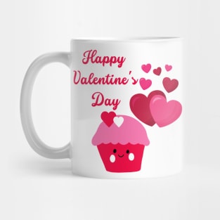 Happy Valentine's Day Cupcake Mug